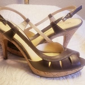 Marc Fisher Heels/Brown Leather Upper/Sz 7 M Women